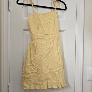 abercrombie & fitch Yellow mini Spaghetti Strap dress